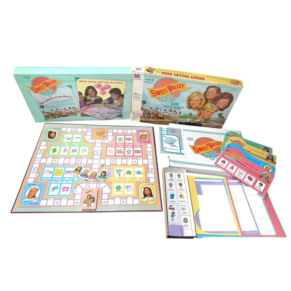 Vintage MB "Sweet Valley High" Board Game 1988 Francine Pascal 100% Complete